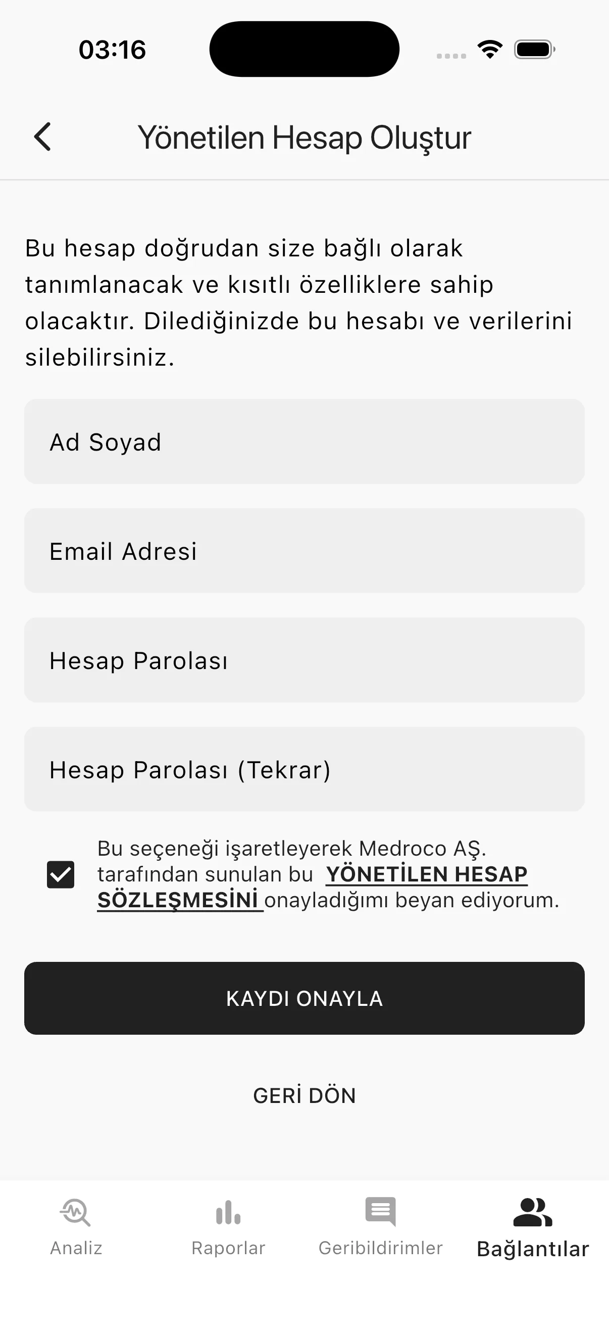 Uygulama önizlemesi